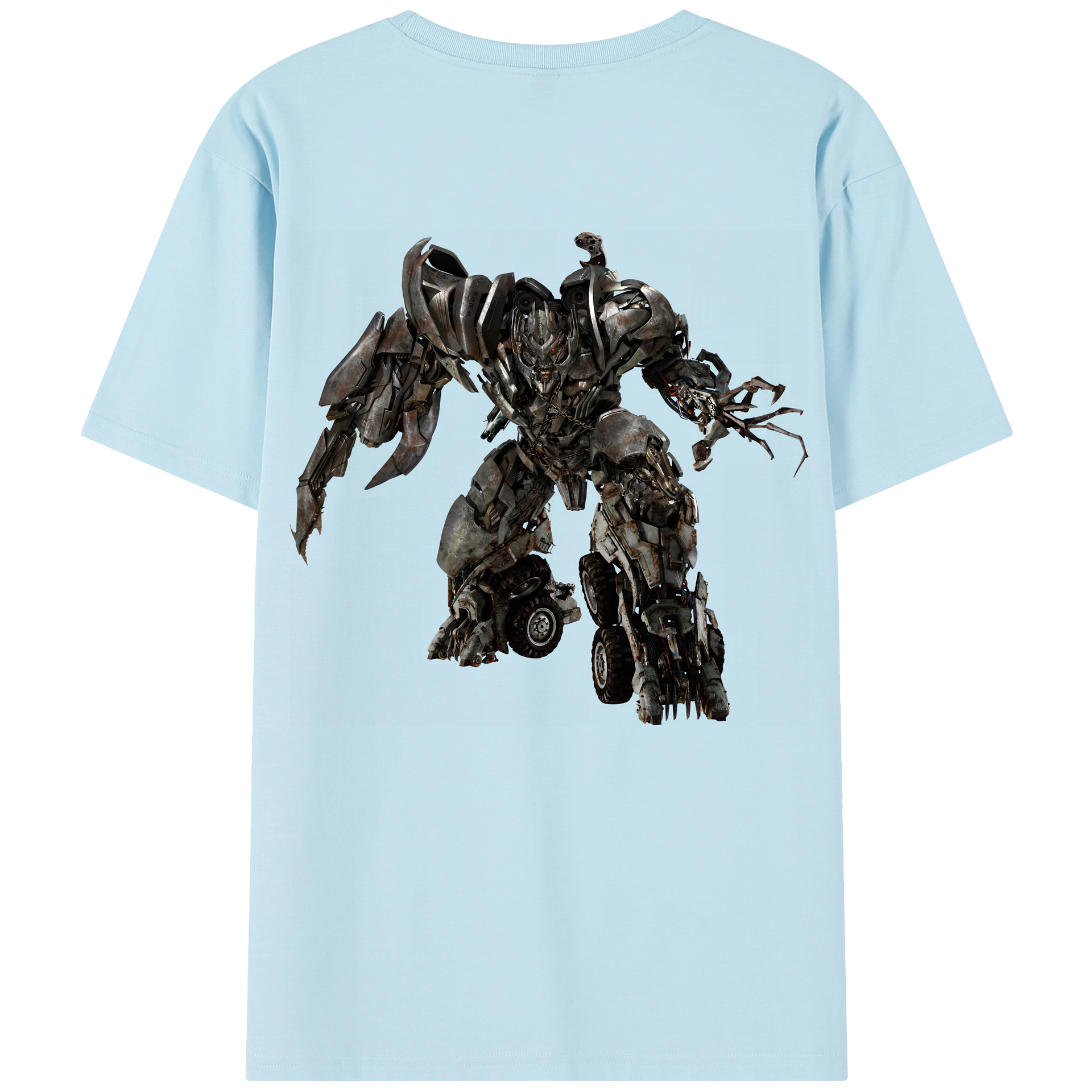 （画像用） Transformers トランスフォーマー 綿100％半袖Tシャツ（背面プリント）